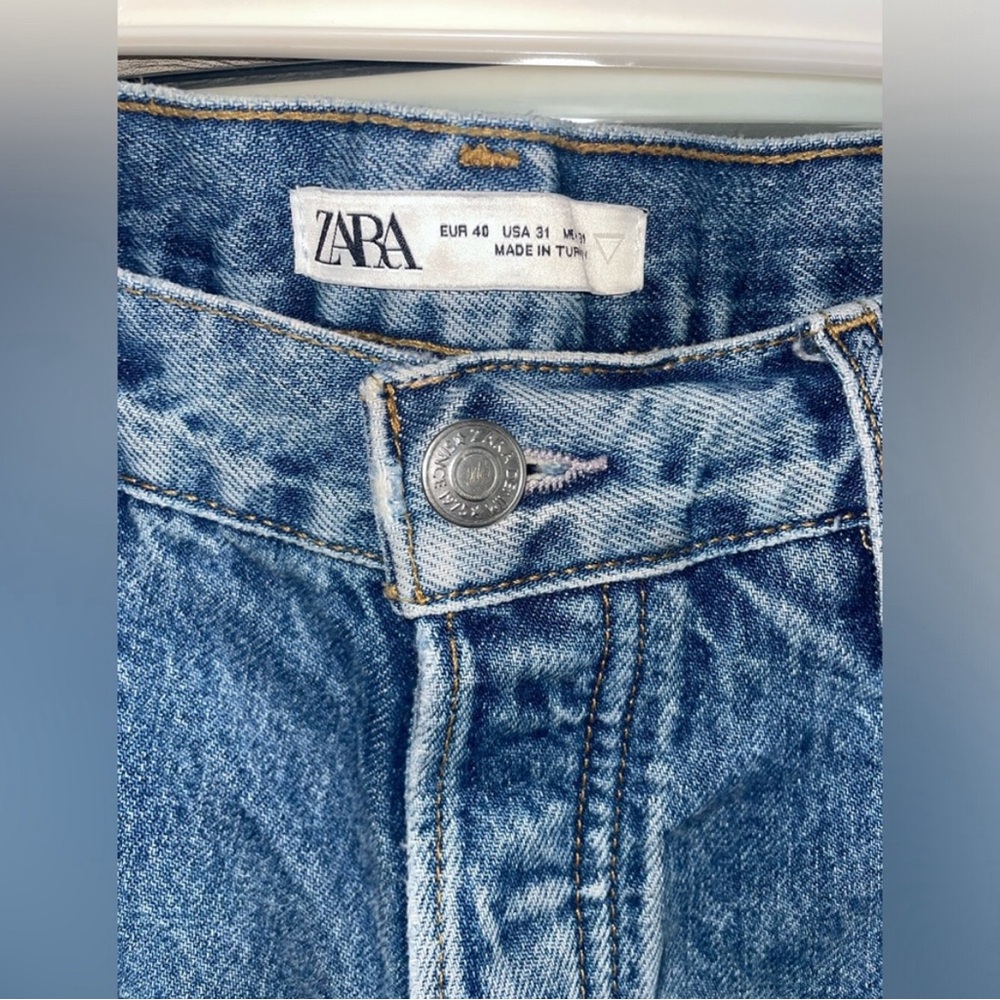 Zara high rise mom jeans